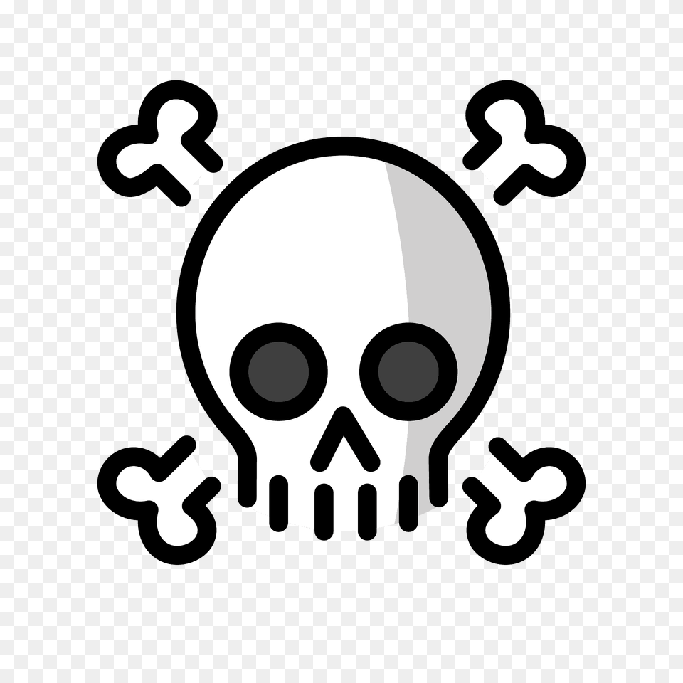 Skull And Crossbones Emoji Clipart, Ammunition, Grenade, Weapon Png Image