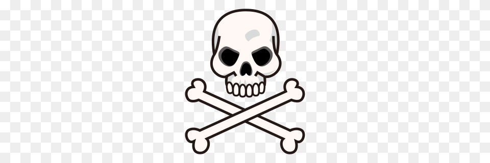Skull And Crossbones Emojidex, Face, Head, Person, Pirate Png