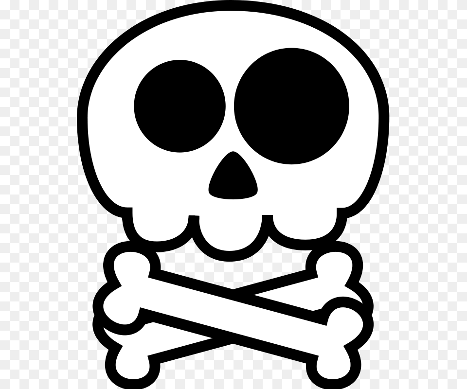 Skull And Crossbones Free Stock Photo Illustration Of A Skull, Stencil, Person Png Image