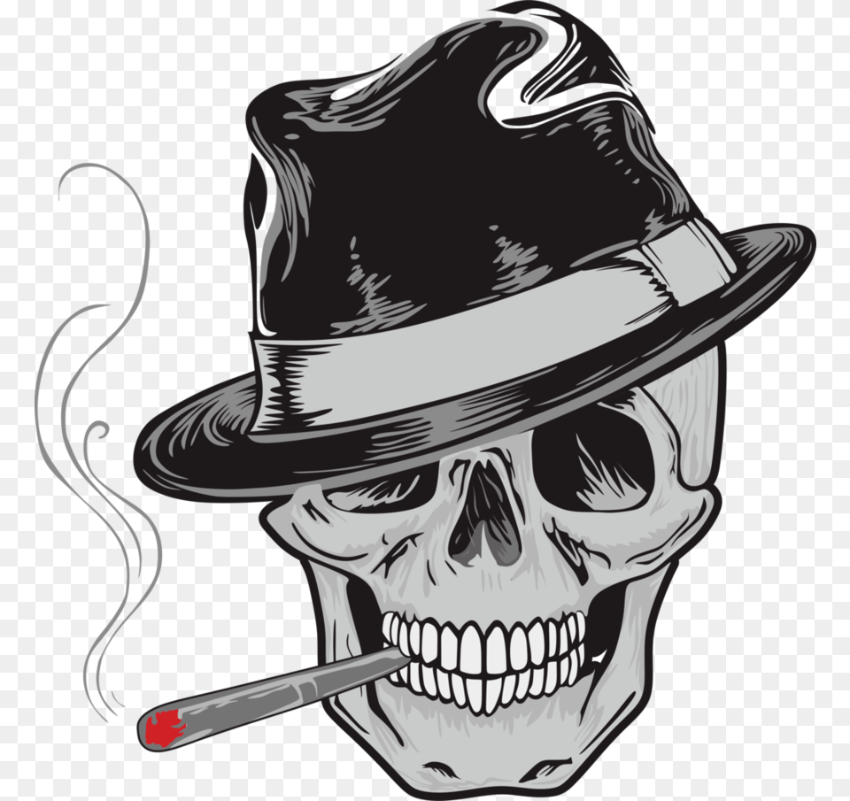 Skull And Crossbones Hat, Clothing, Art, Drawing, Adult Png