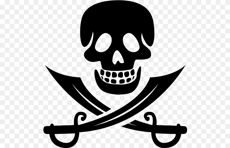 Skull And Crossbones Royalty Free Skull And Crossbones Transparent Background, Gray Png Image