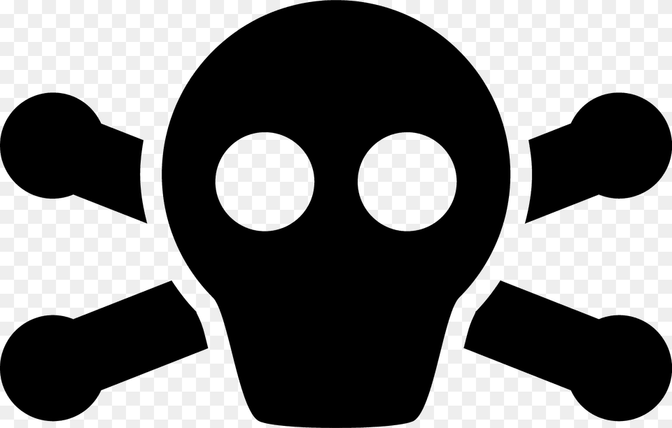 Skull And Crossbones Silhouette Png