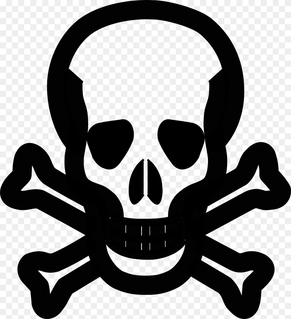 Skull And Crossbones Skull And Bones Caveira De Morte, Gray Png