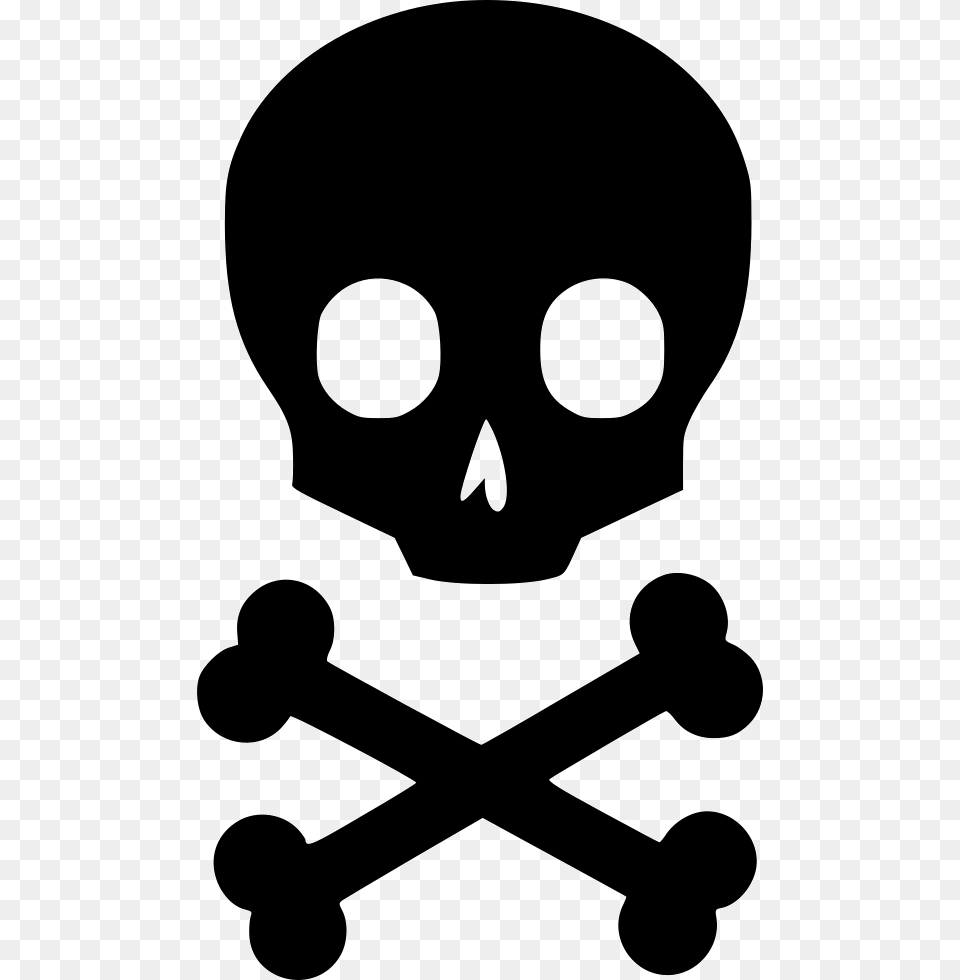 Skull And Crossbones Skull And Crossbones Death Icon, Stencil, Smoke Pipe Free Transparent Png