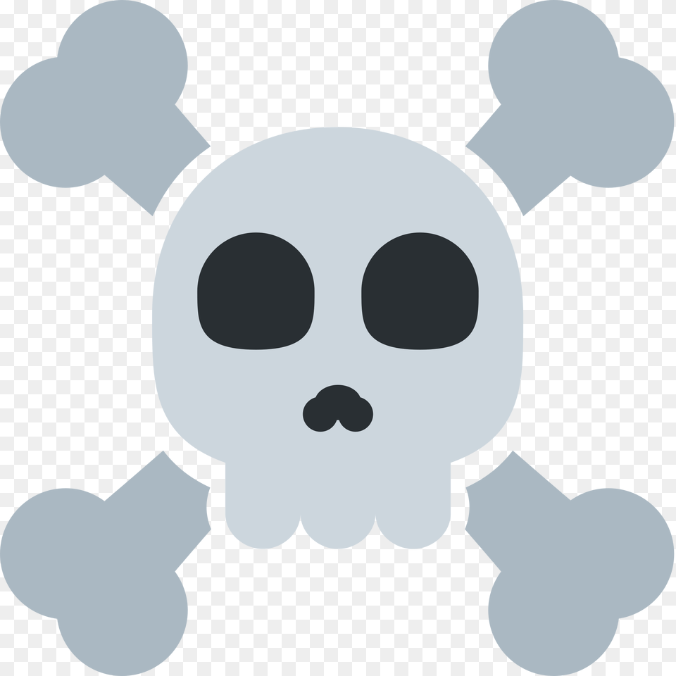 Skull And Crossbones Teschio Emoji, Face, Head, Person, Animal Png Image