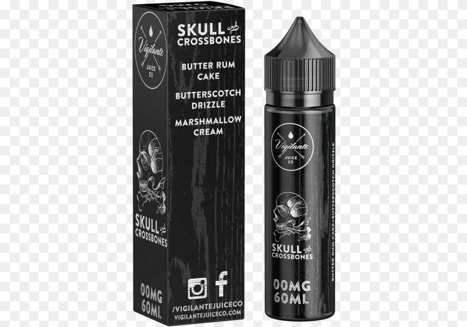 Skull And Crossbones Vape Juice, Bottle, Shaker, Cosmetics Png