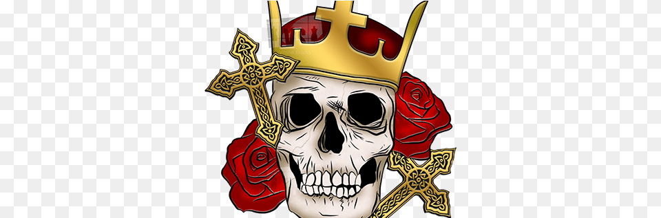 Skull And Roses Projects Photos Videos Logos Scary, Cross, Symbol, Person, Accessories Free Transparent Png