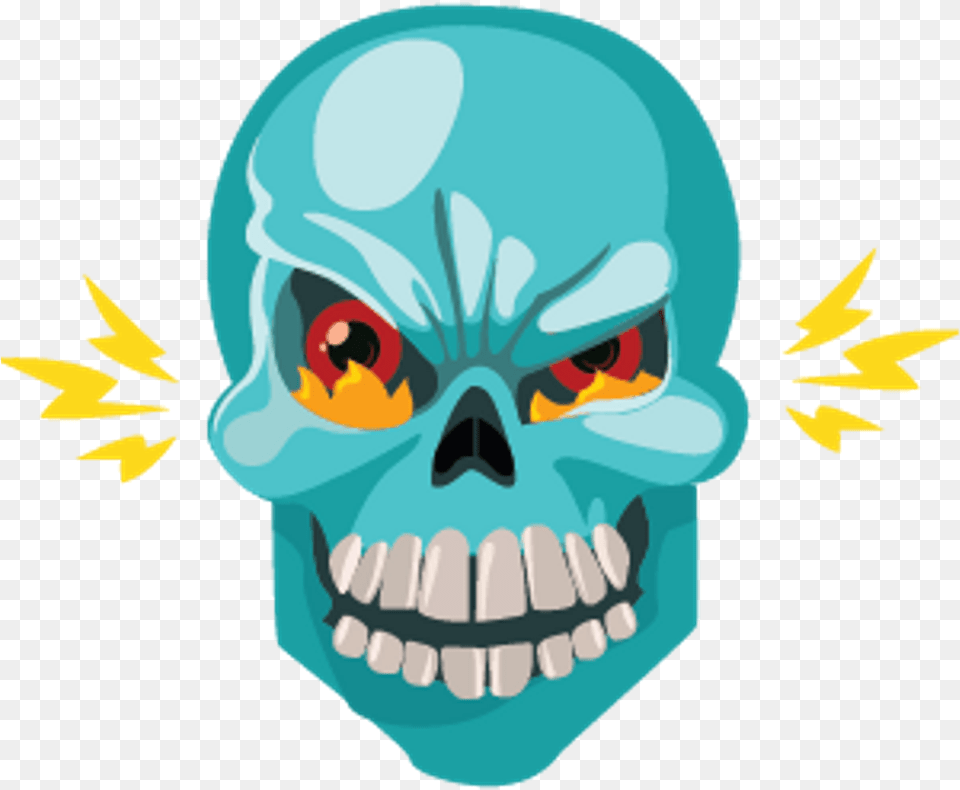 Skull Angry Mad Skull, Face, Head, Person, Baby Png Image