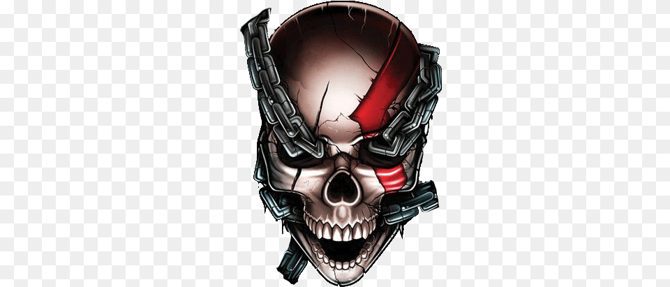 Skull Background God Of War Skull, Smoke Pipe Free Png Download