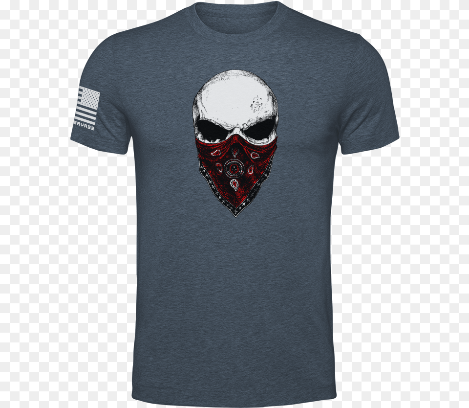 Skull Bandanaclass Kerchief, T-shirt, Clothing, Shirt, Face Free Png Download