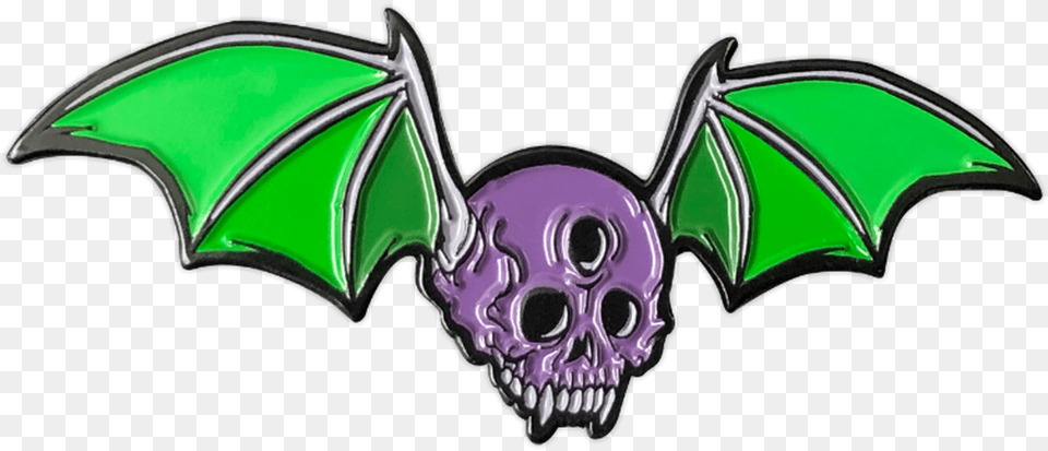 Skull Bat Enamel Pin By Seventh Cartoon, Accessories, Ornament, Appliance, Ceiling Fan Free Png