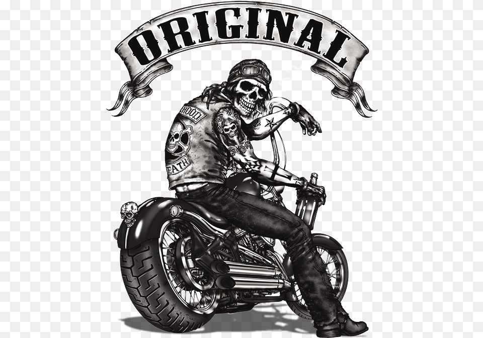 Skull Biker, Machine, Spoke, Helmet, Motorcycle Png