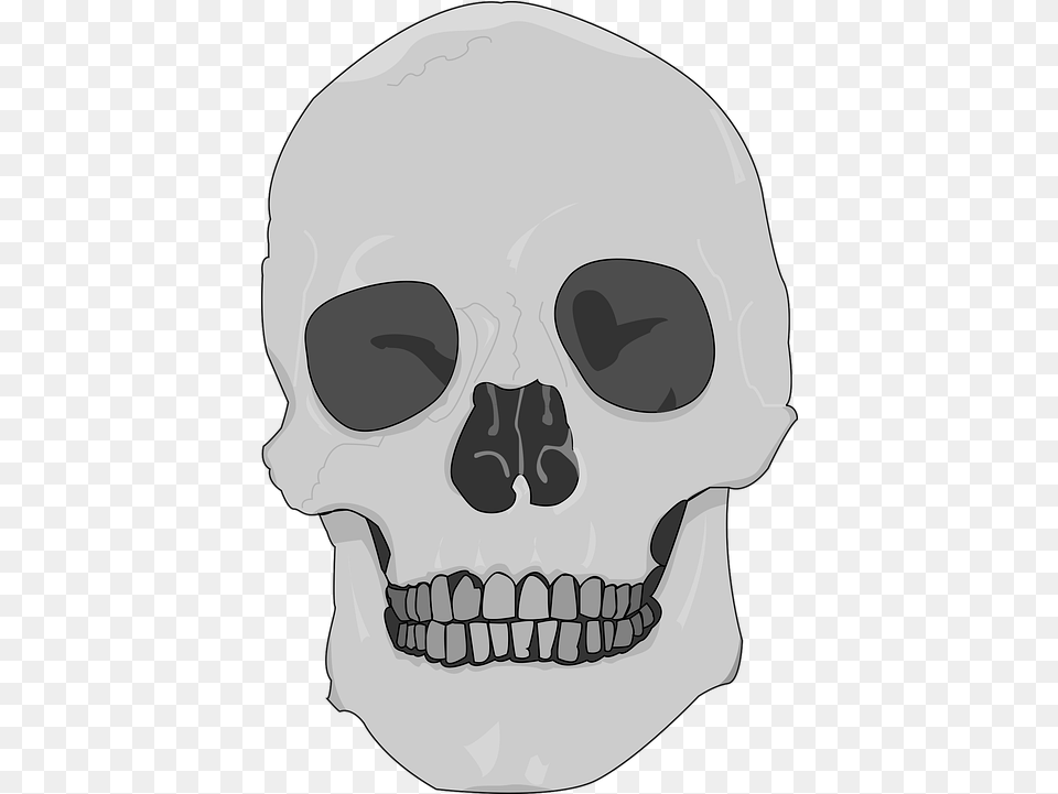 Skull Black And White Death Skull, Person, Face, Head Png