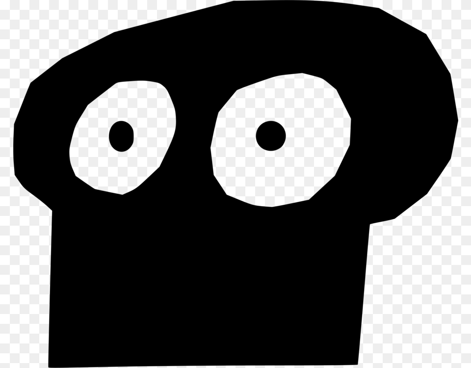 Skull Black White Cartoon, Gray Free Transparent Png