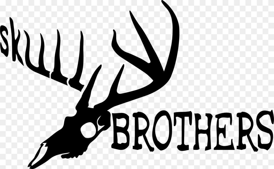 Skull Brothers Black Horizontal, Gray Free Png