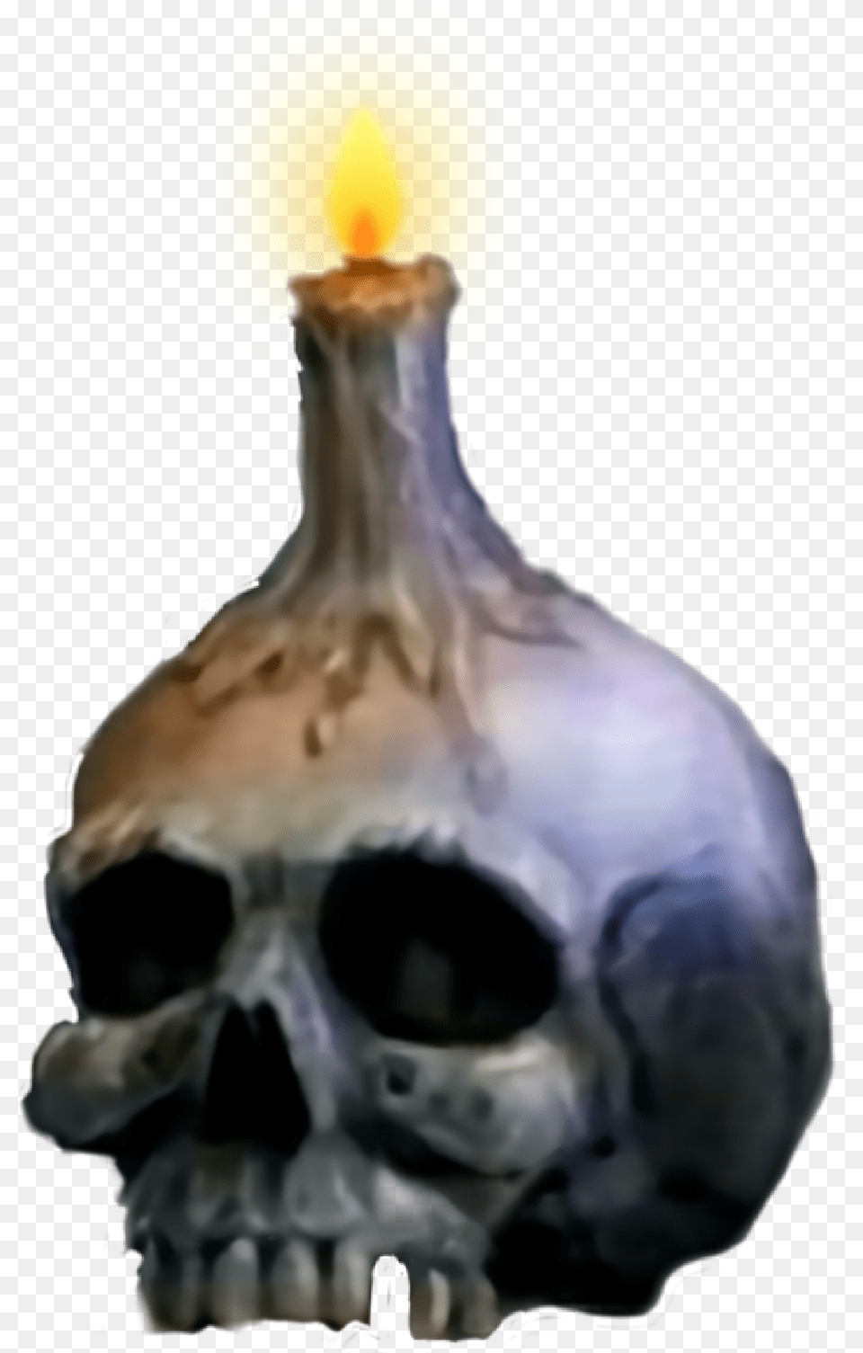 Skull Candle Gothic Halloween Witch Stilllife Skull, Person Free Png