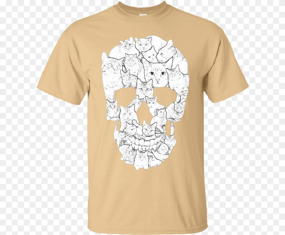 Skull Cat T Shirtclass Multiple Sclerosis Awareness Shirt, Clothing, T-shirt, Chart, Plot Png Image