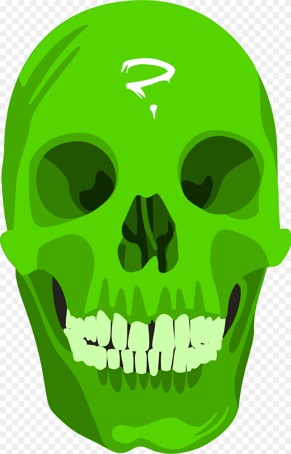 Skull Clipart, Green, Head, Person, Face Free Png Download