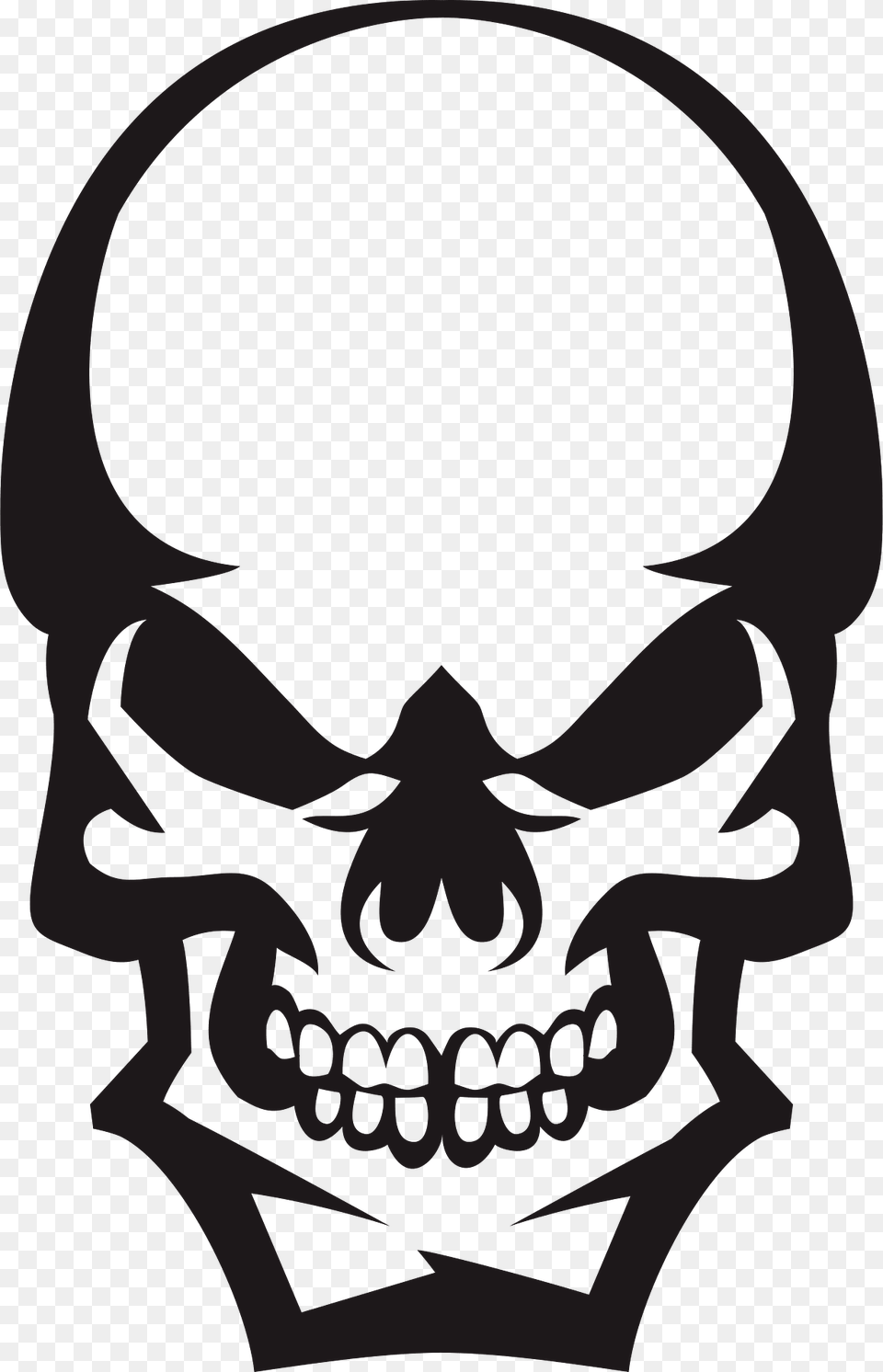 Skull Clipart, Stencil, Head, Person, Symbol Png