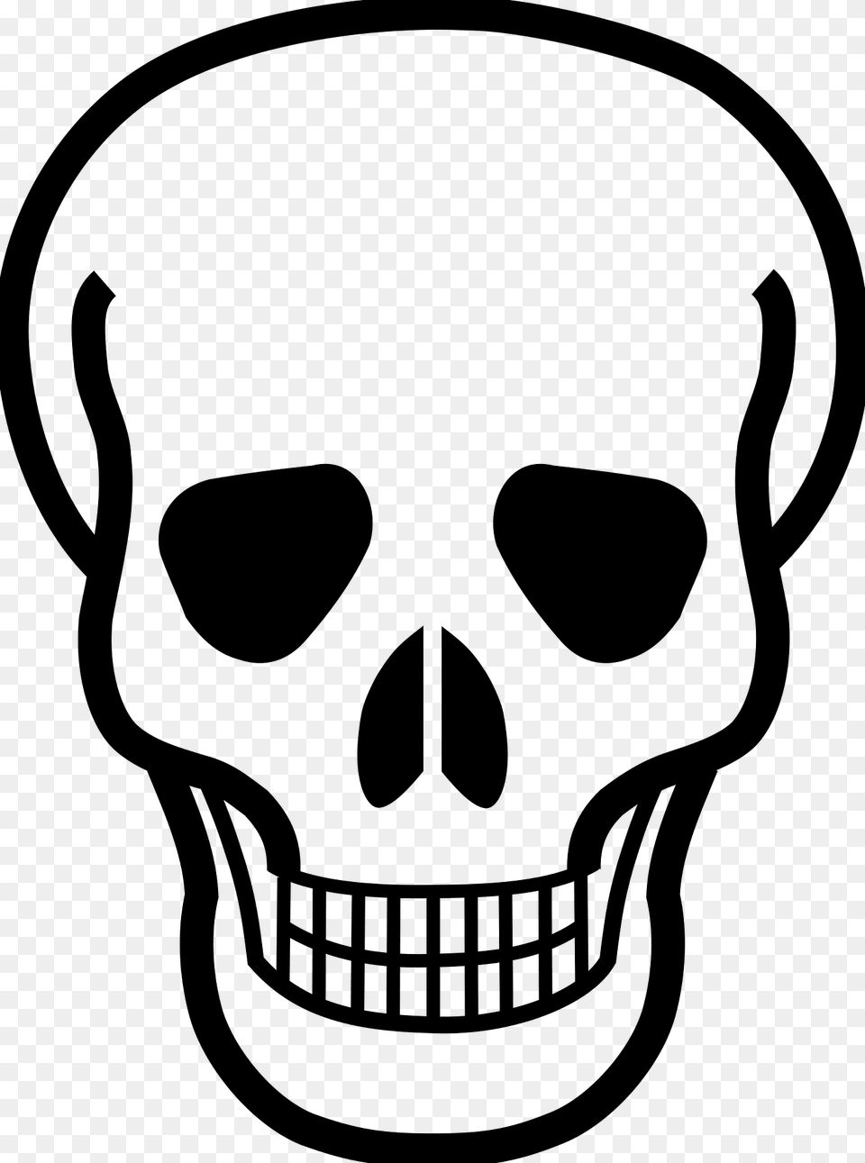 Skull Clipart, Stencil, Person, Alien Free Png