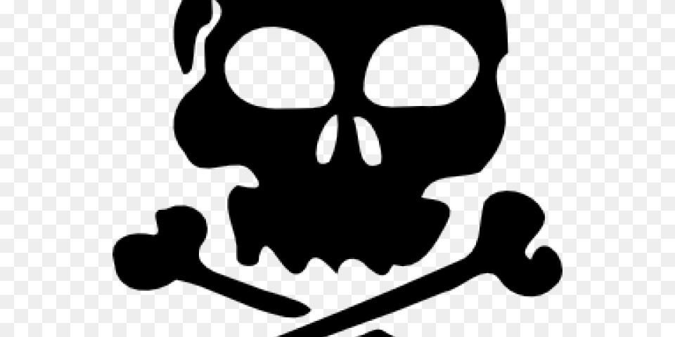Skull Clipart Black And White, Stencil, Baby, Person Png Image