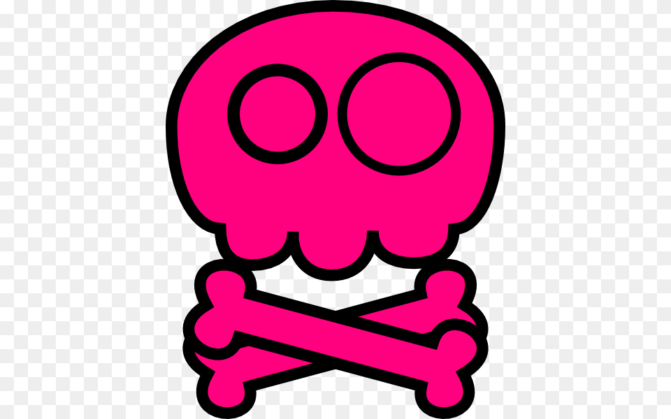 Skull Clipart Pink, Sticker, Ammunition, Grenade, Weapon Png Image