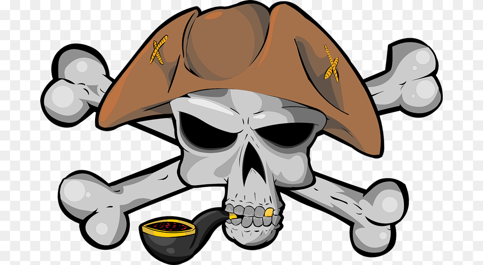 Skull Clipart Pirate Skull, Clothing, Hat, Person Png Image