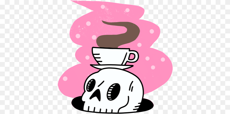 Skull Coffee Gif, Sweets, Food, Winter, Snowman Free Transparent Png