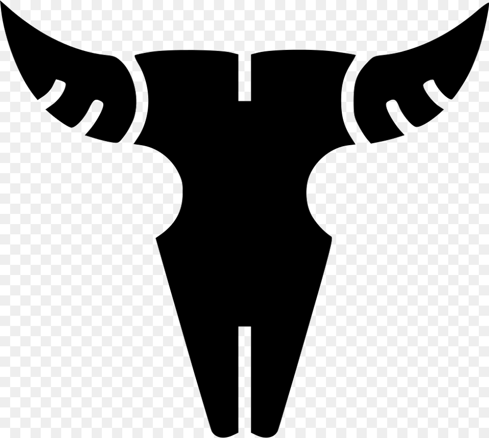 Skull Cow Bull Desert Wild Death Bones Comments, Stencil, Logo, Symbol, Animal Free Png Download
