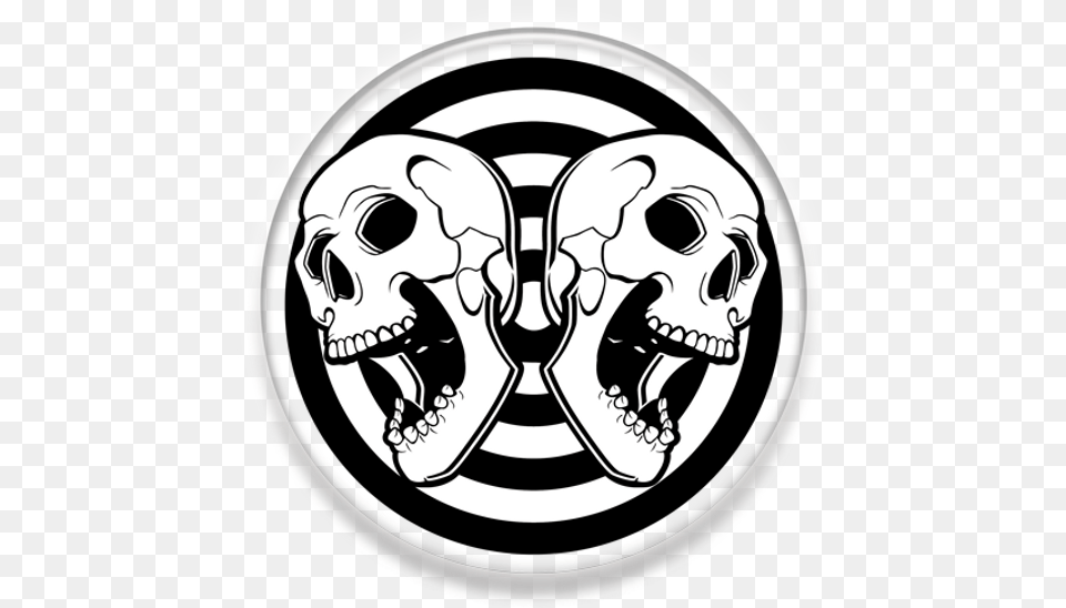 Skull Cracker Scary, Emblem, Symbol, Face, Head Free Png