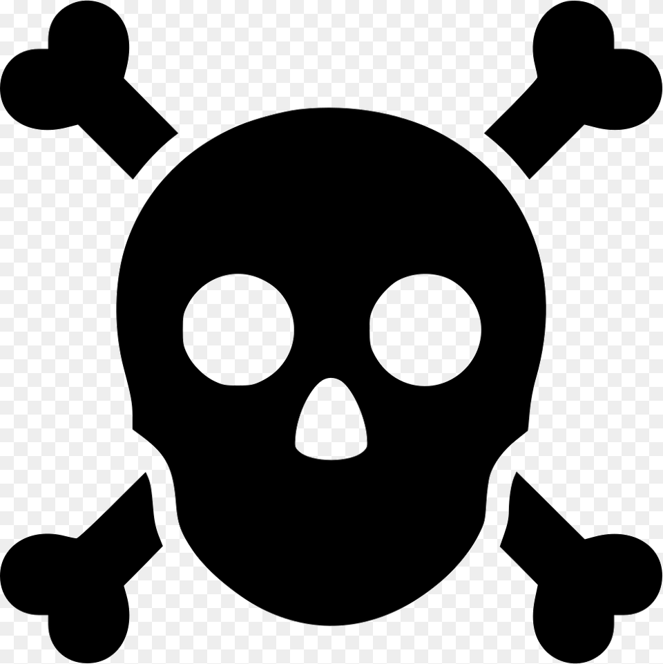 Skull Crossbones Anatomy Warning Poison Comments Skulls, Stencil Png Image