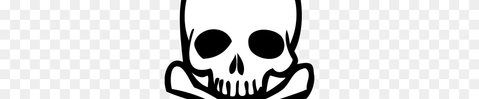 Skull Crossbones Image, Stencil, Smoke Pipe Free Png