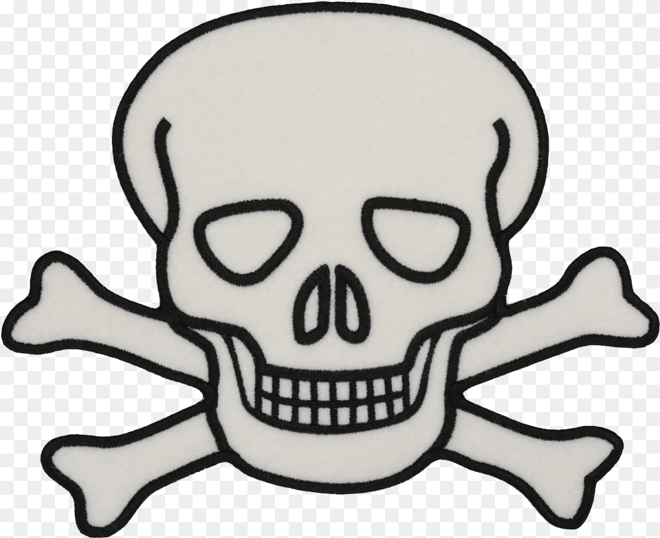 Skull Crossbones Patch Skull And Crossbones, Stencil, Baby, Person, Pirate Free Transparent Png