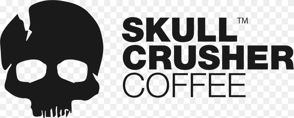 Skull Crusher Coffee Logo Dark Skull Crusher Coffee Logo, Stencil Free Png Download
