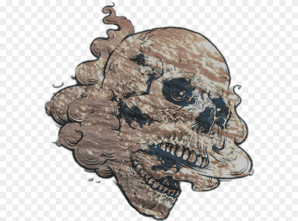 Skull Dead Head Smoke Effect Skull, Art, Painting Free Png Download