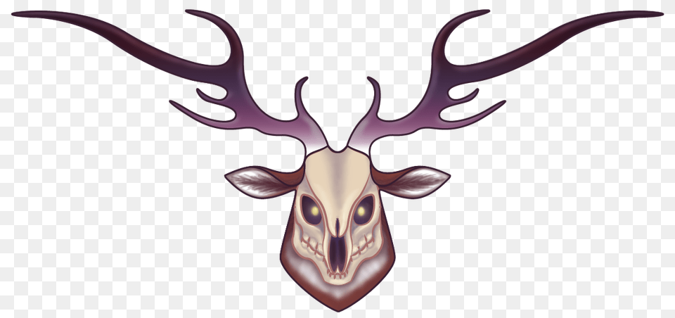 Skull Deer Design, Animal, Antler, Mammal, Wildlife Png
