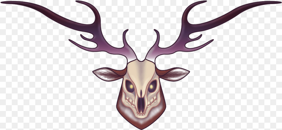 Skull Deer Design Weasyl Portable Network Graphics, Animal, Mammal, Wildlife, Antler Free Png Download