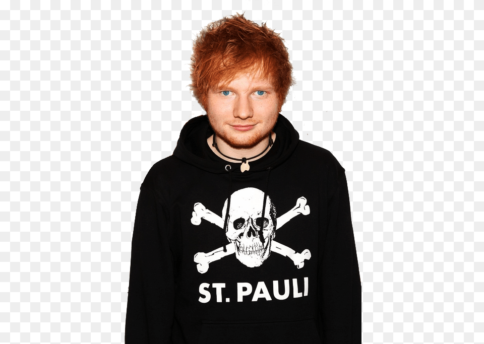 Skull Ed Sheeran Fc St Pauli, Boy, Sweatshirt, Sweater, Person Free Png
