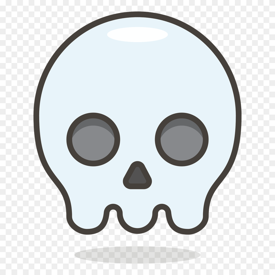Skull Emoji Clipart, Disk Free Png