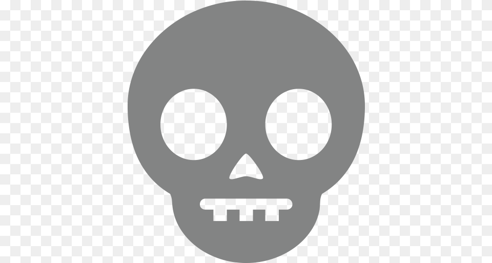 Skull Emoji For Facebook Email Sms Skull Emoji Silhouette, Stencil, Person, Face, Head Png Image