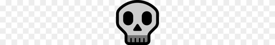 Skull Emoji On Microsoft Windows Anniversary Update, Light, Stencil Free Png