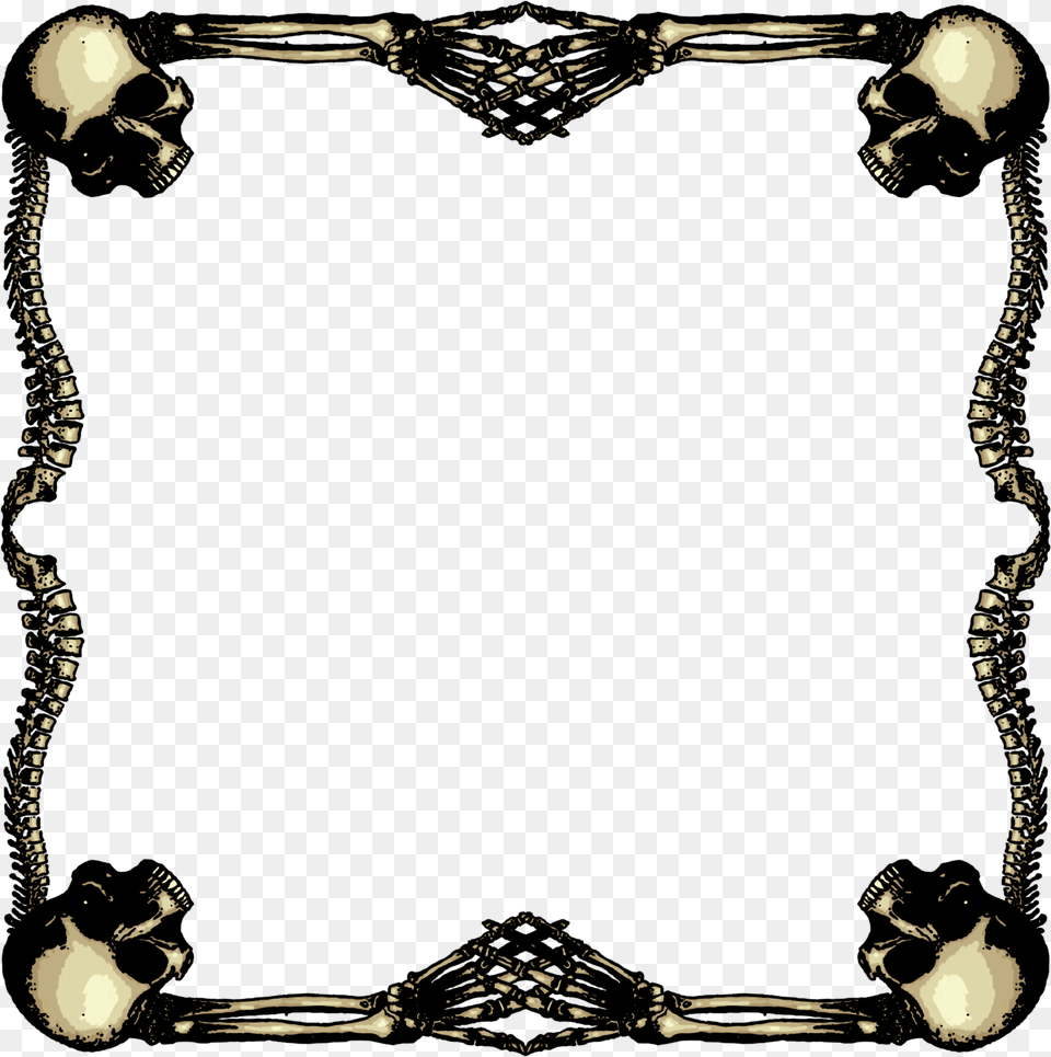 Skull Frame For On Mbtskoudsalg Skull Frame, Accessories, Bracelet, Jewelry, Necklace Free Png