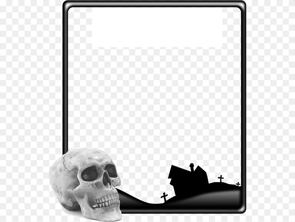 Skull Frame Halloween Vector Graphic On Pixabay Human Skull, Body Part, Mouth, Person, Teeth Free Transparent Png