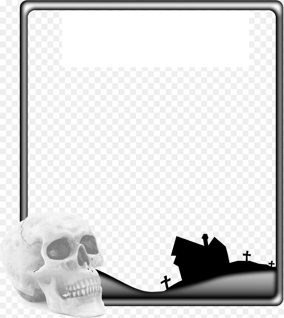 Skull Frame Halloween Vector Graphic On Pixabay Skull Frame, Body Part, Head, Mouth, Person Png Image