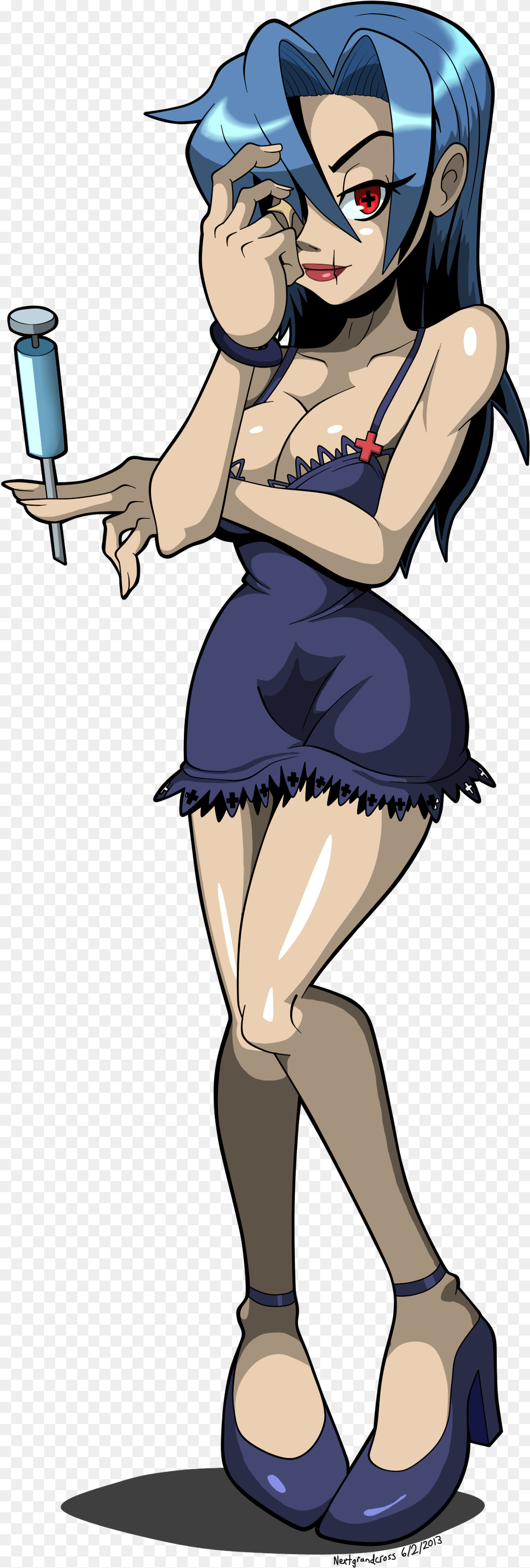 Skull Girls Sexy Filia, Book, Publication, Comics, Person Free Transparent Png