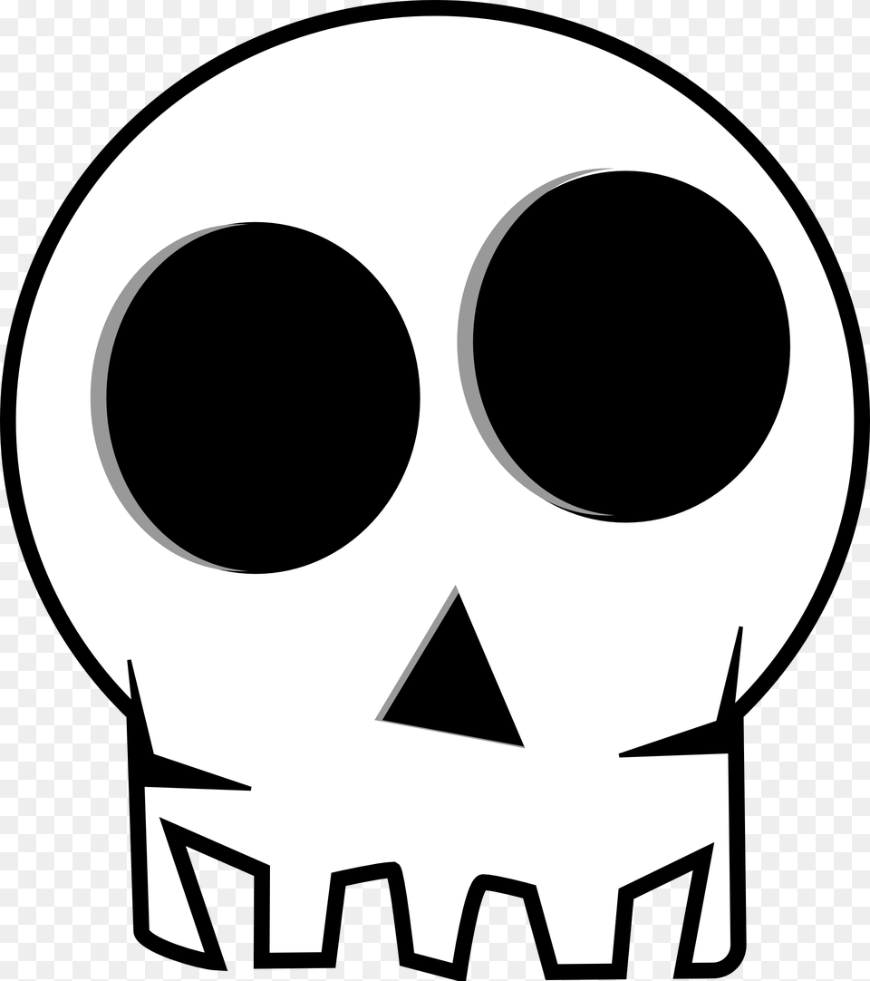 Skull Halloween Clipart, Stencil Free Png