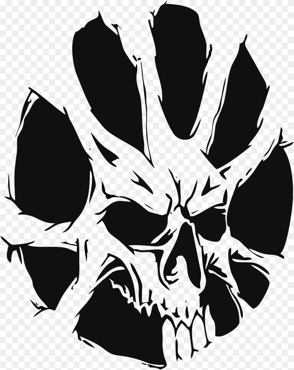 Skull Hd, Stencil, Person Free Png Download