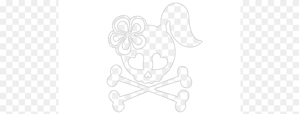 Skull Heart Girl Skull, Stencil, Logo, Symbol Free Png