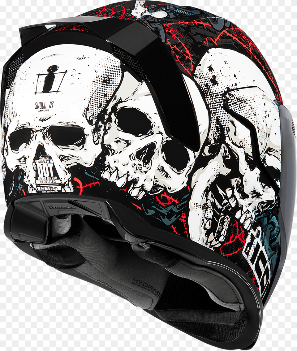 Skull Helmet, Clothing, Crash Helmet, Hardhat, Person Free Transparent Png