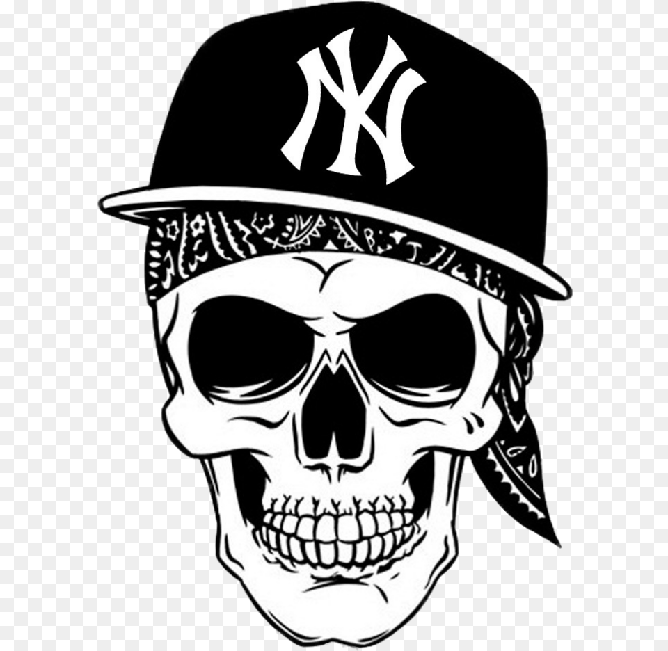 Skull Hiphop Freetoedit Fire Hip Hop, Stencil, Person, Man, Male Free Png Download